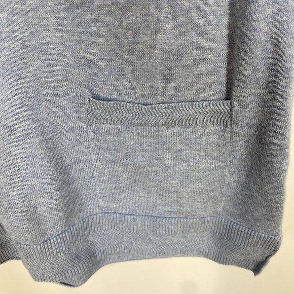 Jeanne Pierre Lightweight Blue Sweater 100% Cotton Women's Size: S - Picture 3 of 4